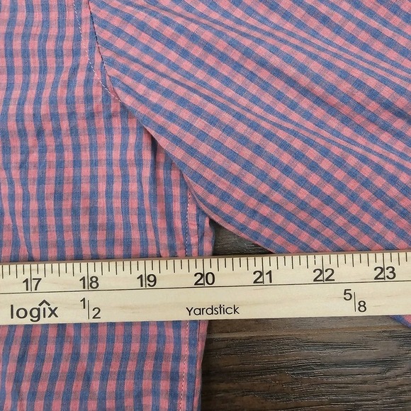 Vineyard Vines Mens Small Whale Shirt Blue Pink Button Down Light Beachy Spring - Picture 5 of 7